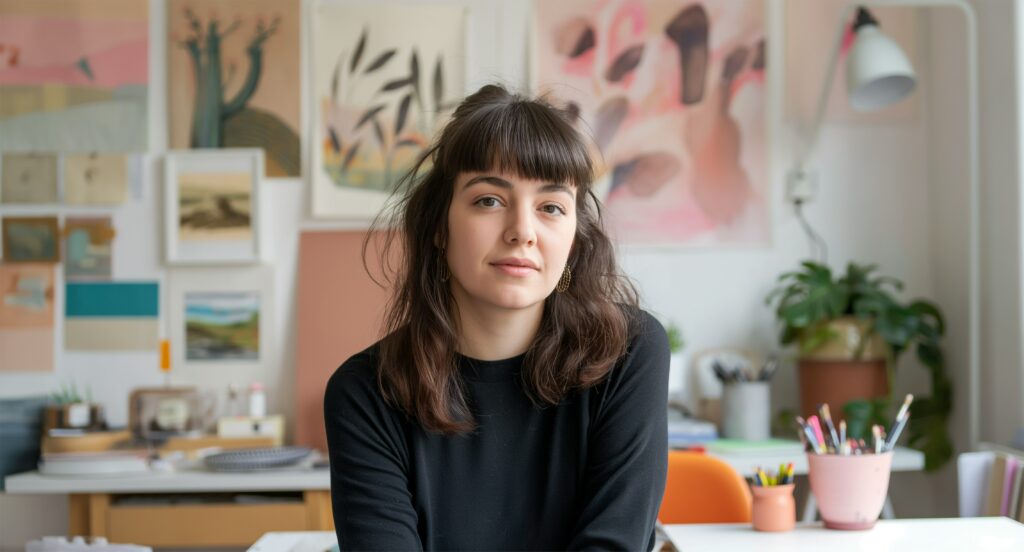 femme qui vie de son activit&eacute; convenablement